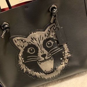 Coach Shopping Tote 39 Raccoon